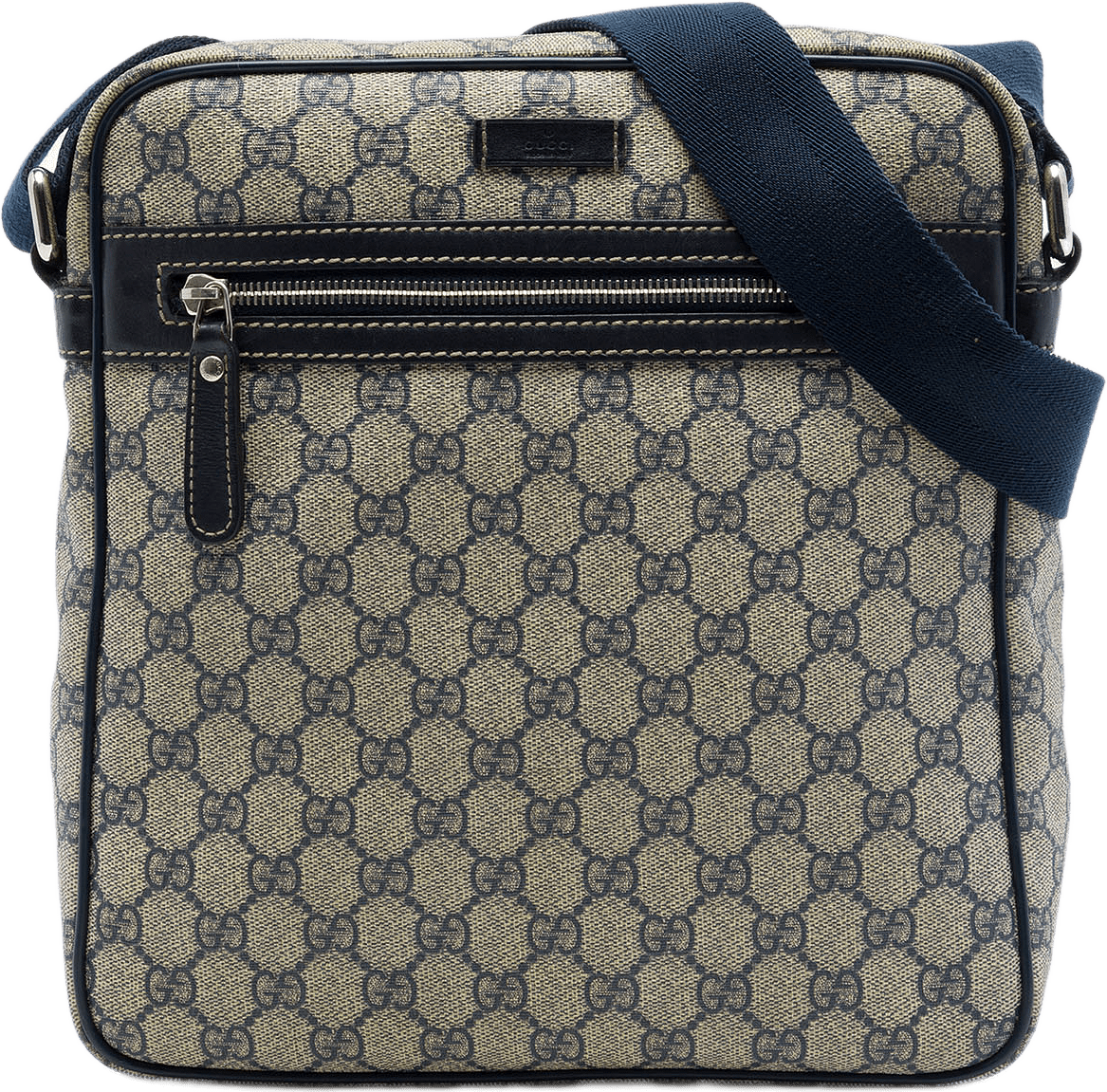 Gucci Gg Supreme Crossbody, från Luxclusif, i färgen beige.
