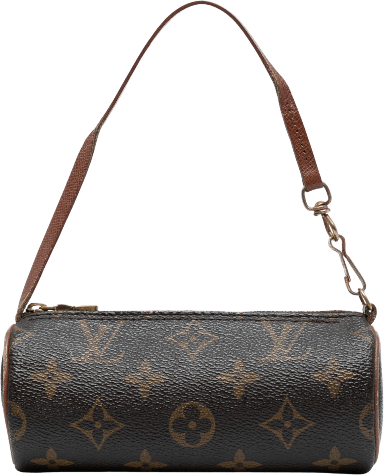 Louis Vuitton Monogram Papillon Pochette, från Luxclusif, i färgen brown.