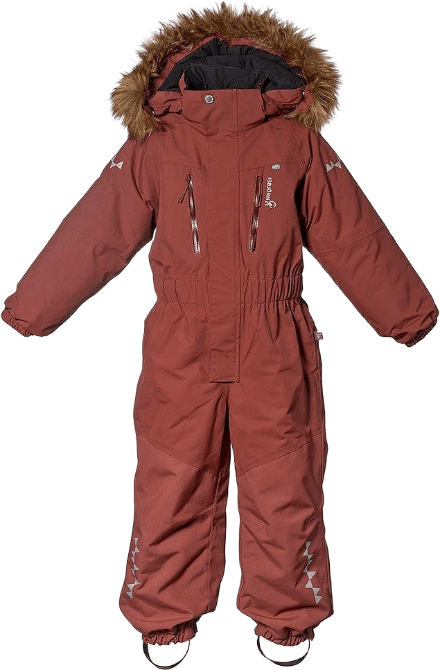 Isbjörn Snowlion Vinteroverall, från ISBJÖRN of Sweden, i färgen volcano.