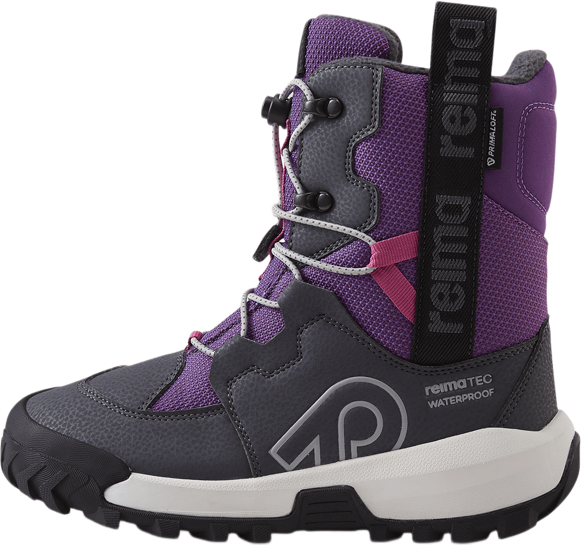 Reimatec Vinterstövlar Finlander, från Reima, i färgen plum purple.