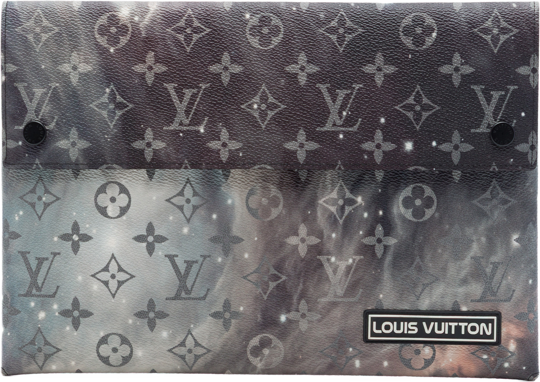Louis Vuitton Monogram Galaxy Alpha Pochette Gm, från Luxclusif, i färgen svart.