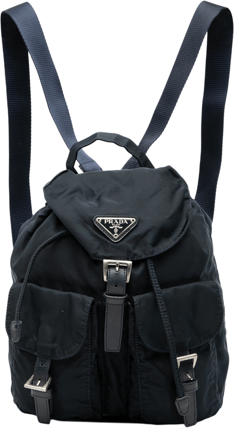 Prada Tessuto Backpack, från Luxclusif, i färgen navy.