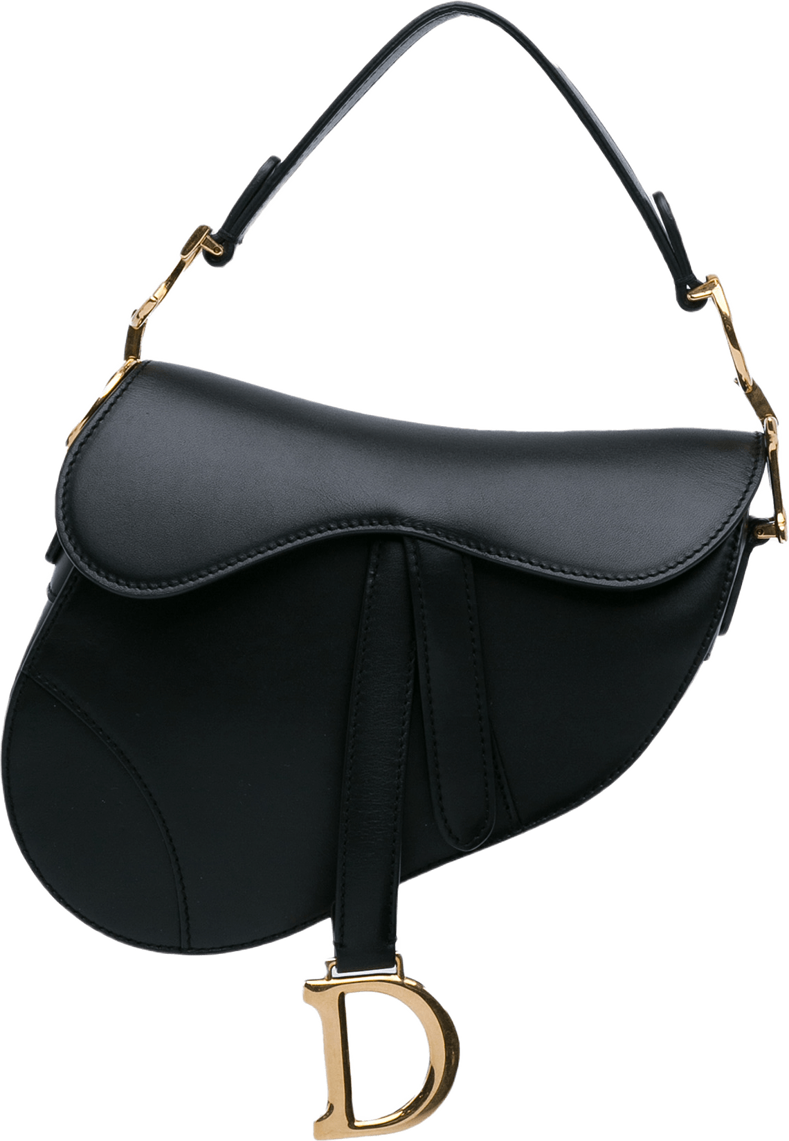 Dior Mini Leather Saddle Bag