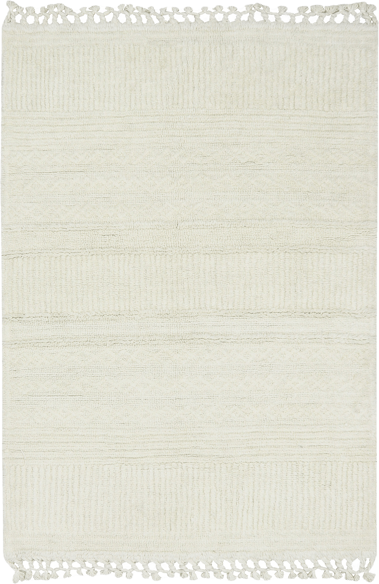 Tvättbar Ullmatta Woolable Ari, från LORENA CANALS, i färgen sheep white.