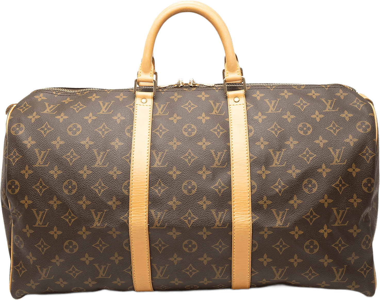 Louis Vuitton Monogram Keepall 50, från Luxclusif, i färgen brown.