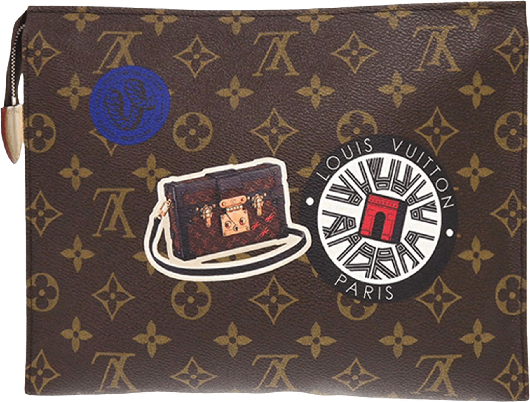 Louis Vuitton Monogram World Tour Toiletry Pouch 26, från Luxclusif, i färgen brown.
