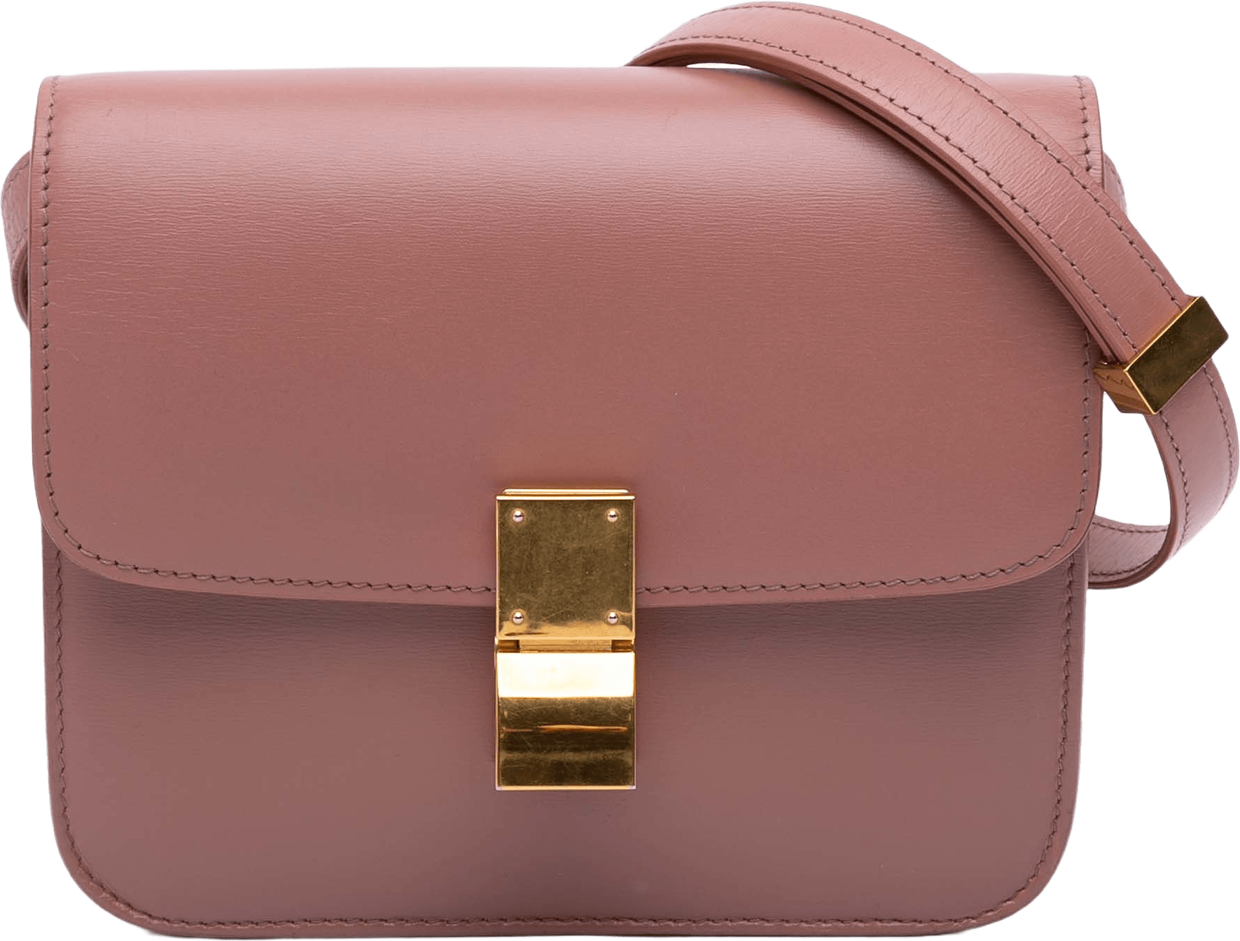 Celine Teen Calfskin Classic Box, från Luxclusif, i färgen rose gold.