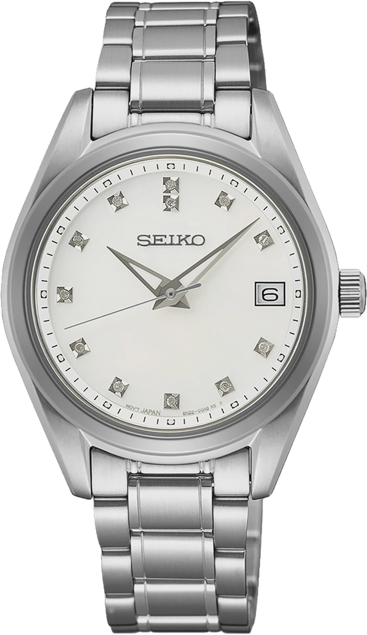 Seiko Classic Vit/stål Metallband - Sur579p1, från Seiko, i färgen 1.