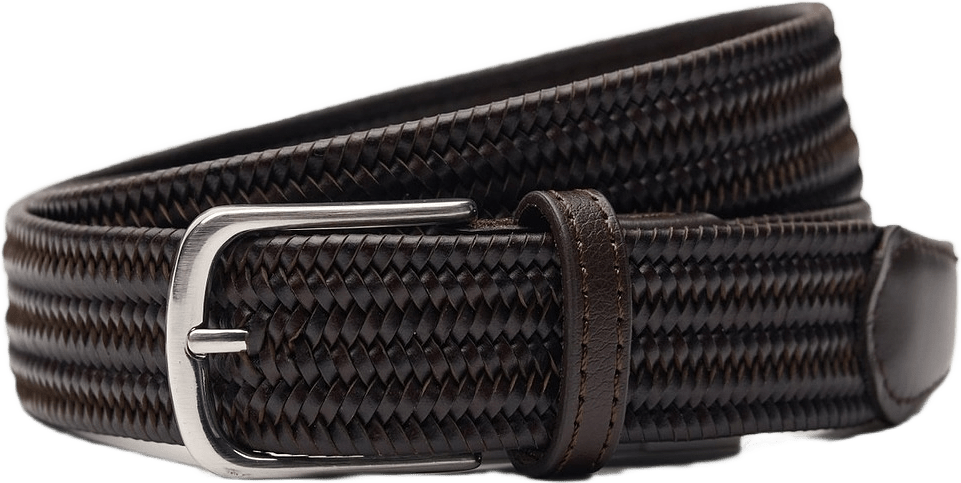 Black Elastic Leather Belt