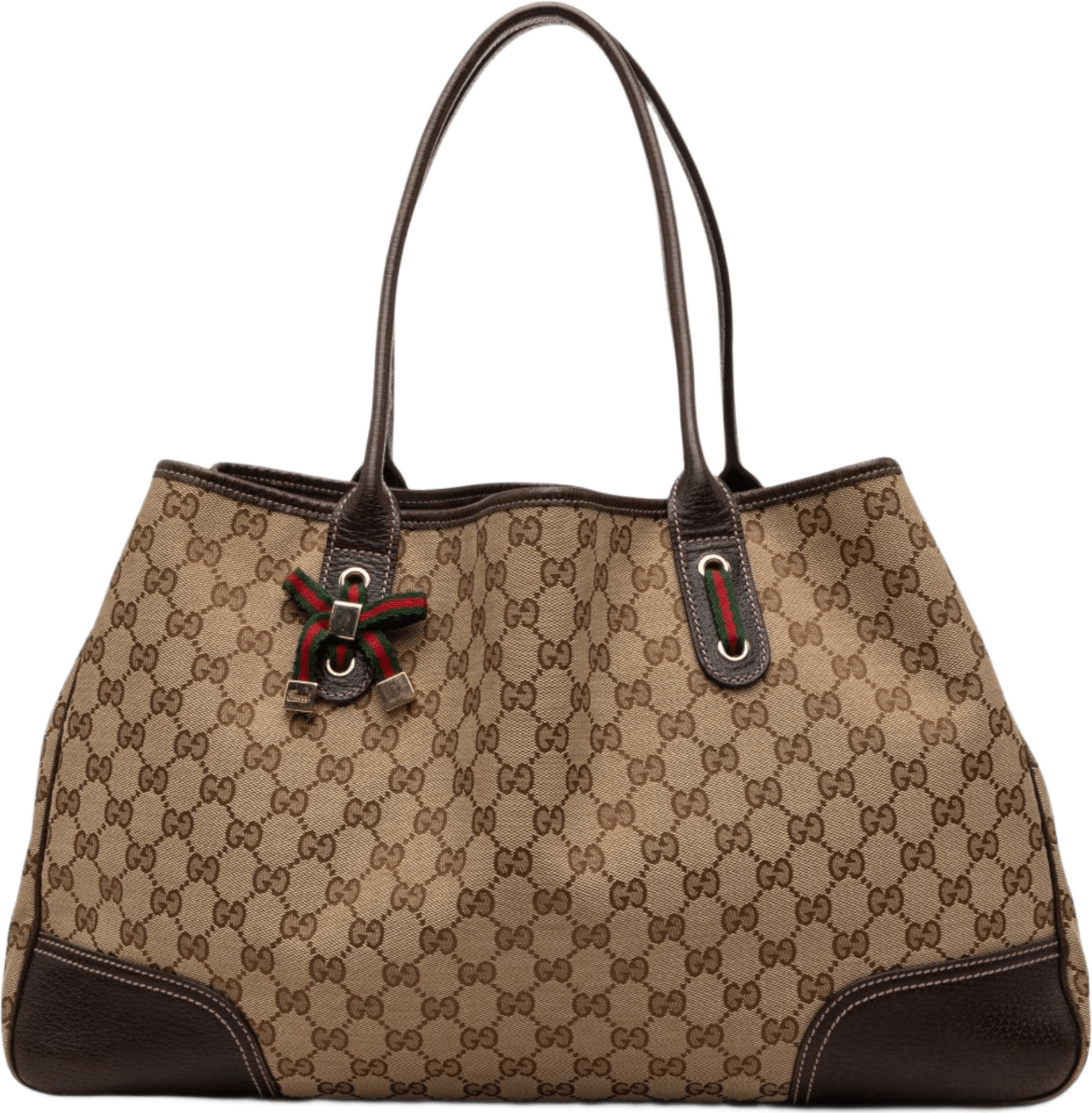 Gucci Gg Canvas Princy Tote, från Luxclusif, i färgen beige.