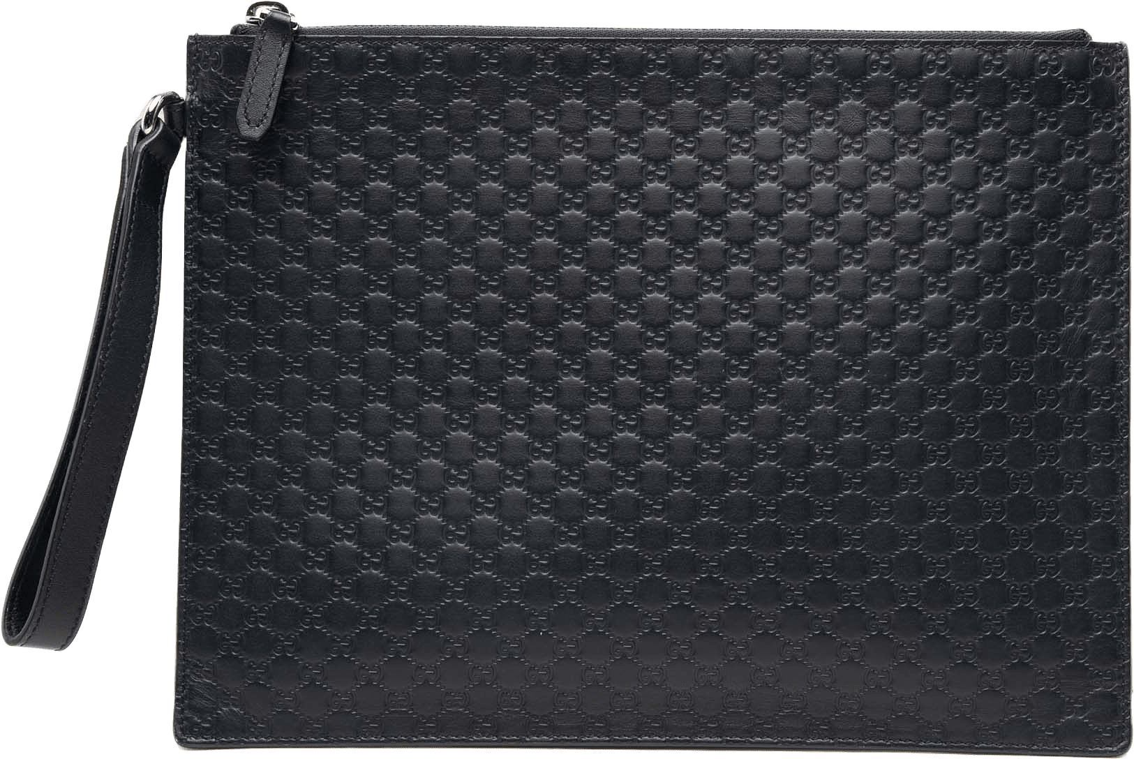 Gucci Microguccissima Clutch, från Luxclusif, i färgen black.