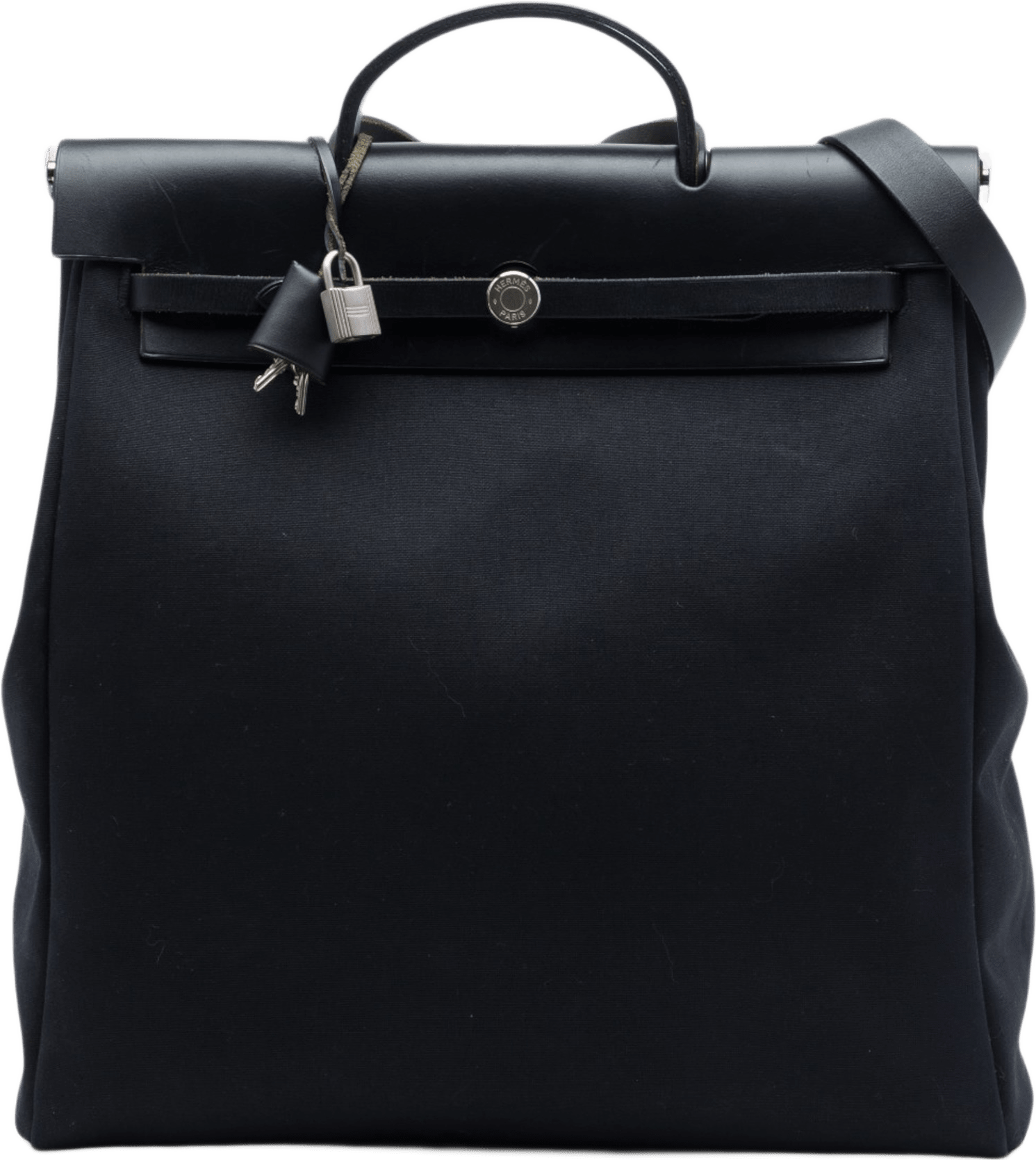Hermès Toile Herbag Gm, från Luxclusif, i färgen svart.