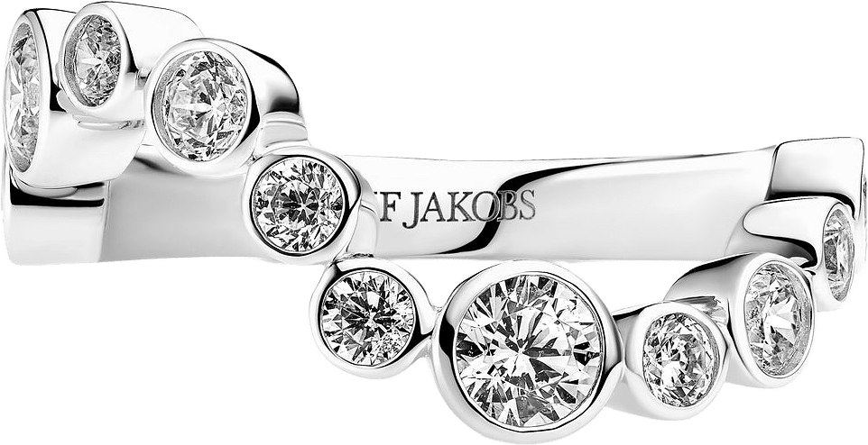 Ring Sardinien Wave, från Sif Jakobs Jewellery, i färgen 925 sterling silver.