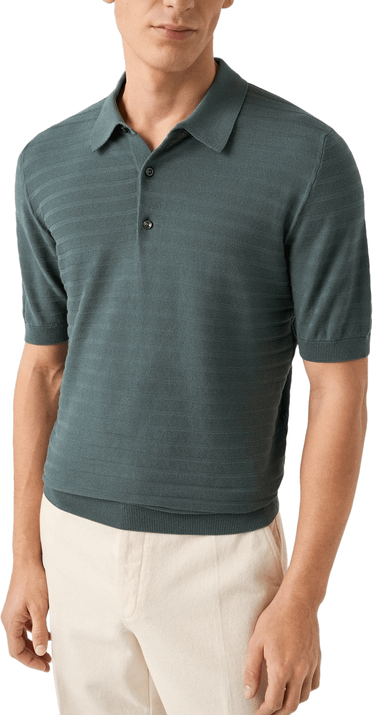 Randig Piké, från Eton, i färgen mid green.