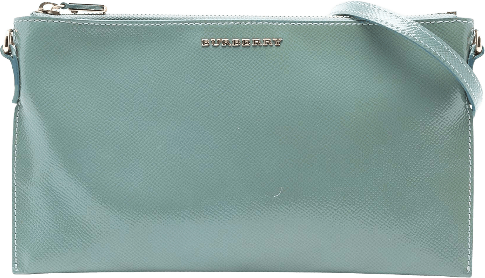 Burberry Grained Leather Peyton Crossbody, från Luxclusif, i färgen light green.