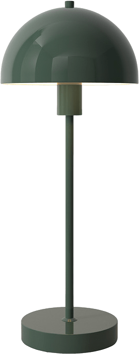 Bordslampa Vienda, från Herstal, i färgen oak leaf green.