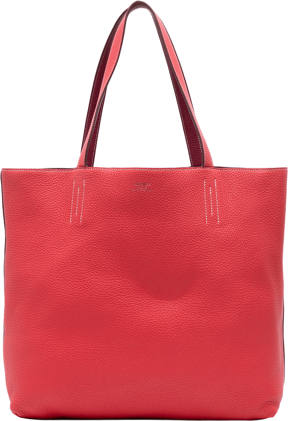 Hermès Clemence Double Sens 36, från Luxclusif, i färgen red.