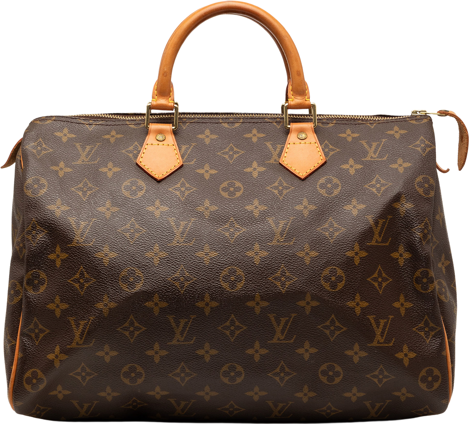 Louis Vuitton Monogram Speedy 35, från Luxclusif, i färgen brown.