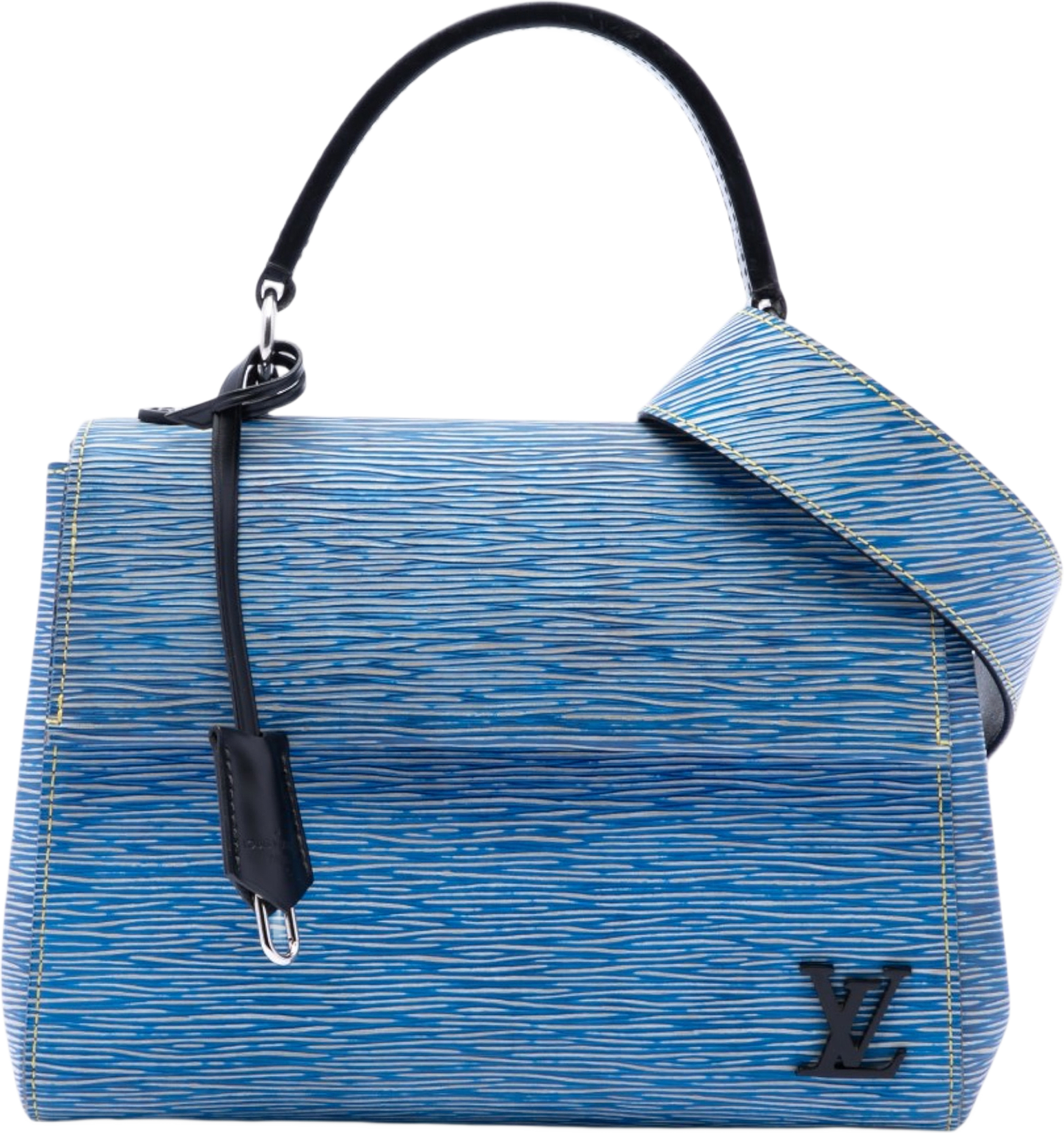 Louis Vuitton Epi Denim Cluny Bb, från Luxclusif, i färgen blue.