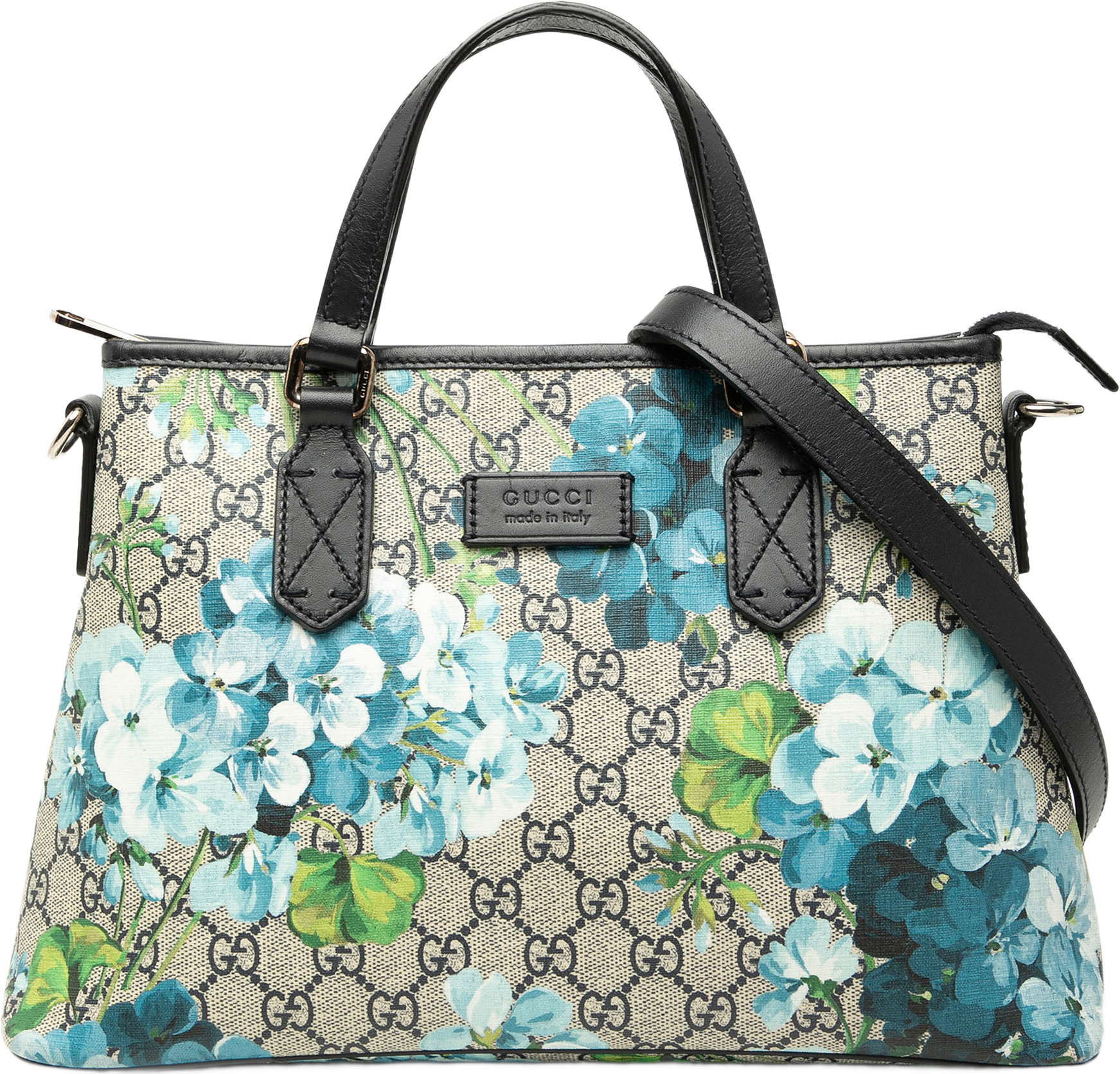 Gucci Gg Supreme Blooms Satchel, från Luxclusif, i färgen beige.