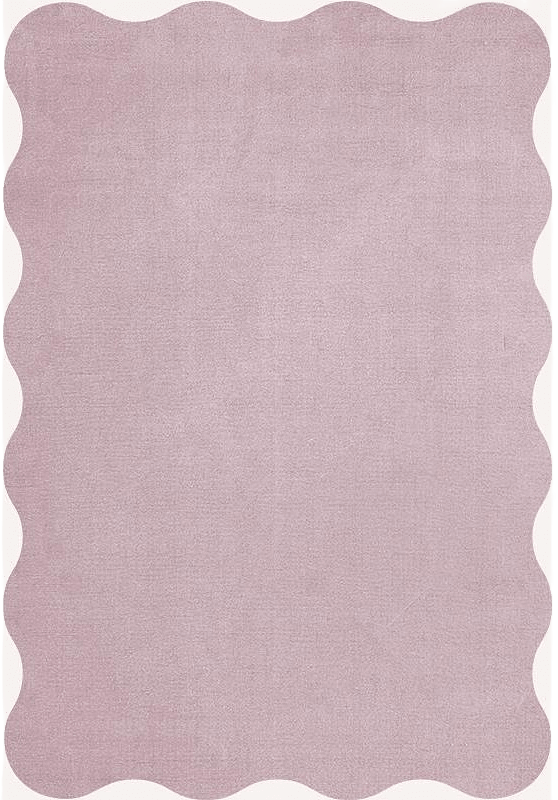 Organic Scallop Ullmatta Pink Lavender