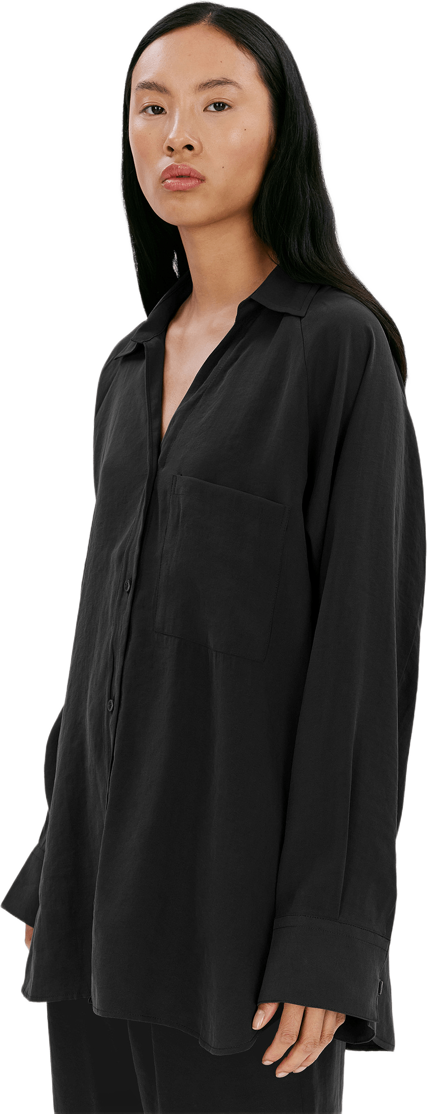 Milena W´s Blouse, från ELVINE, i färgen stone blue.