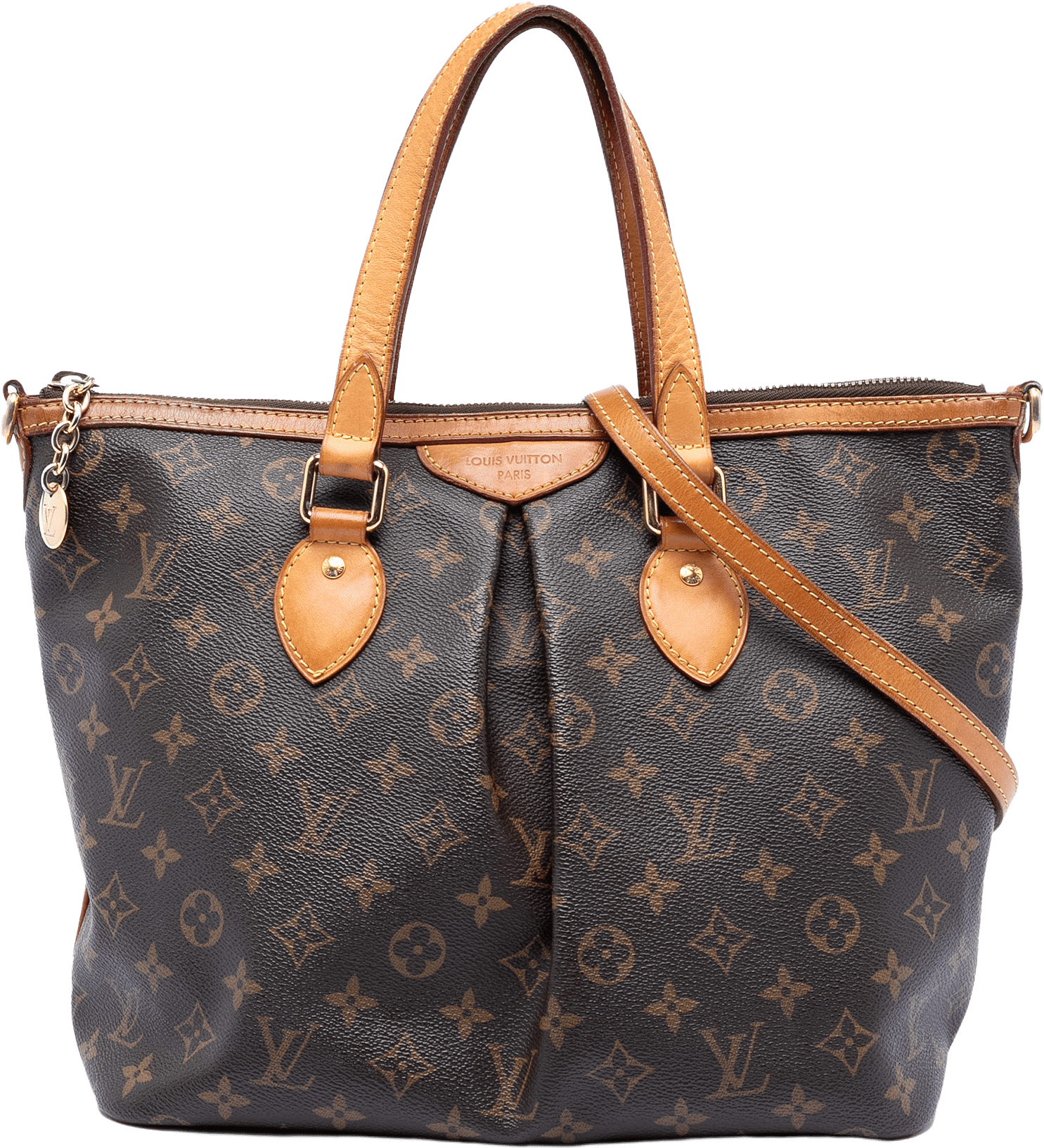 Louis Vuitton Monogram Palermo Pm, från Luxclusif, i färgen brown.