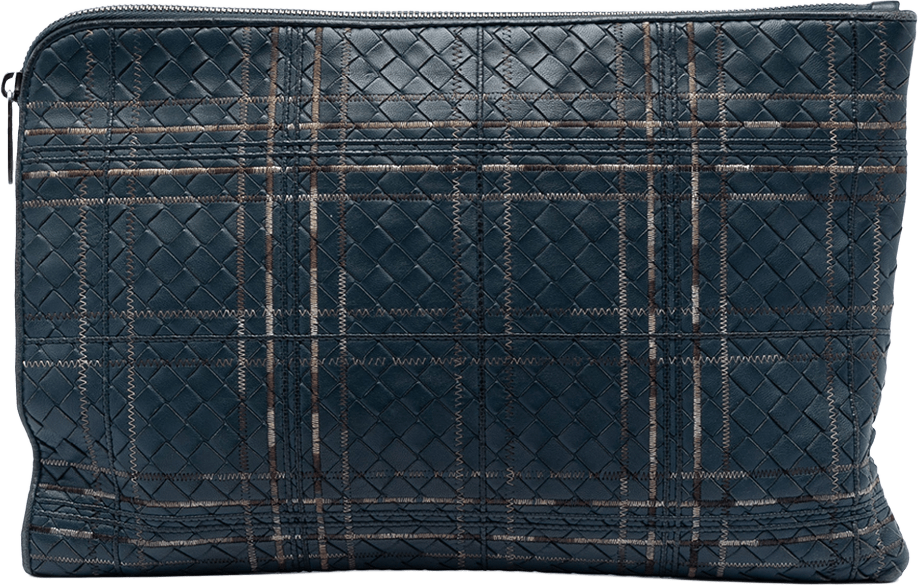 Bottega Veneta Nappa Intrecciato Metropolis Document Case, från Luxclusif, i färgen navy.