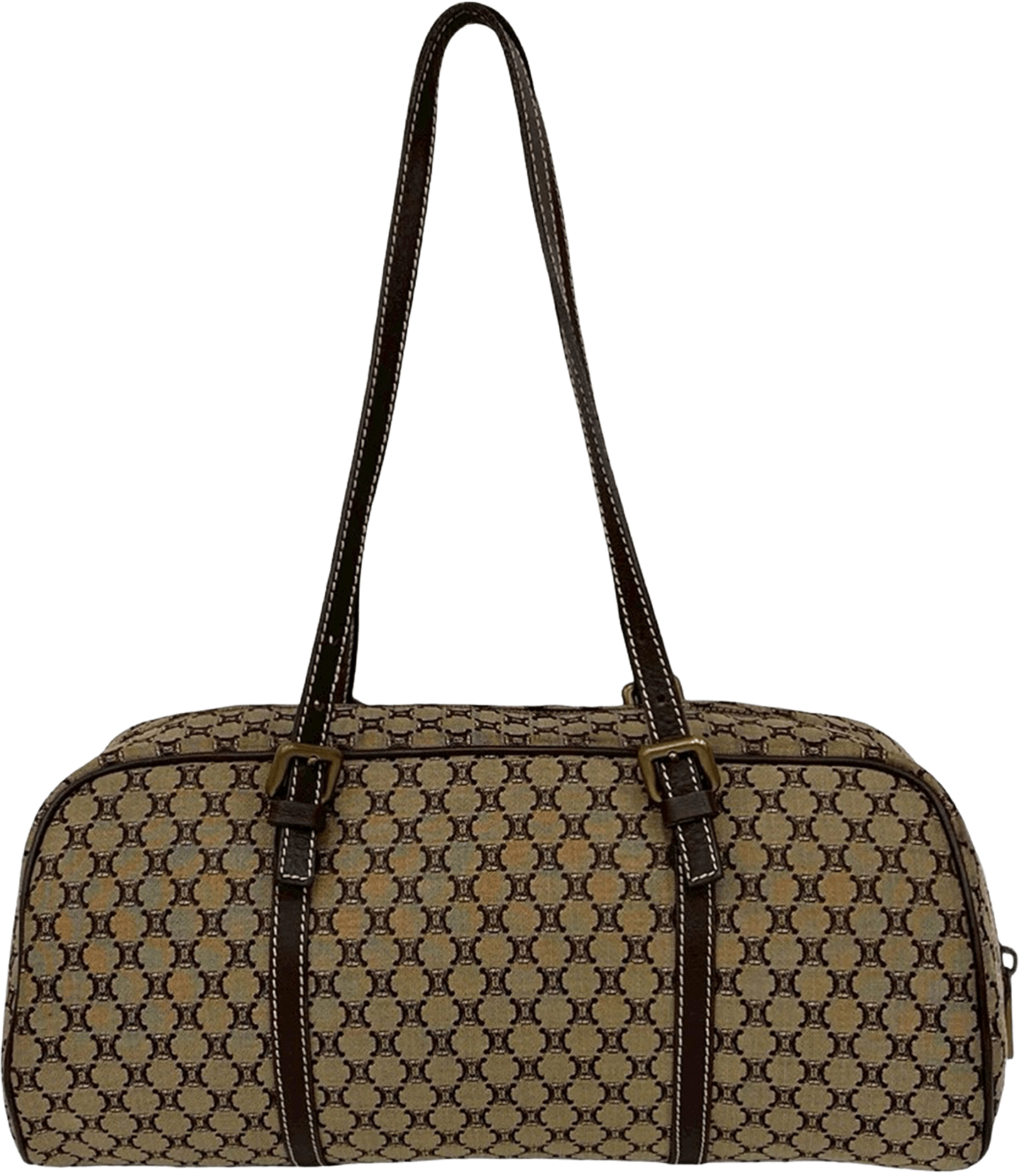 Celine Macadam Canvas Shoulder Bag, från Luxclusif, i färgen beige.