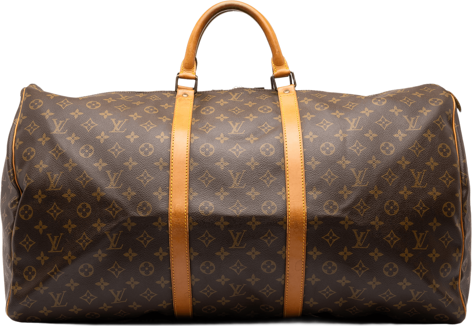 Louis Vuitton Monogram Keepall 60, från Luxclusif, i färgen brun.