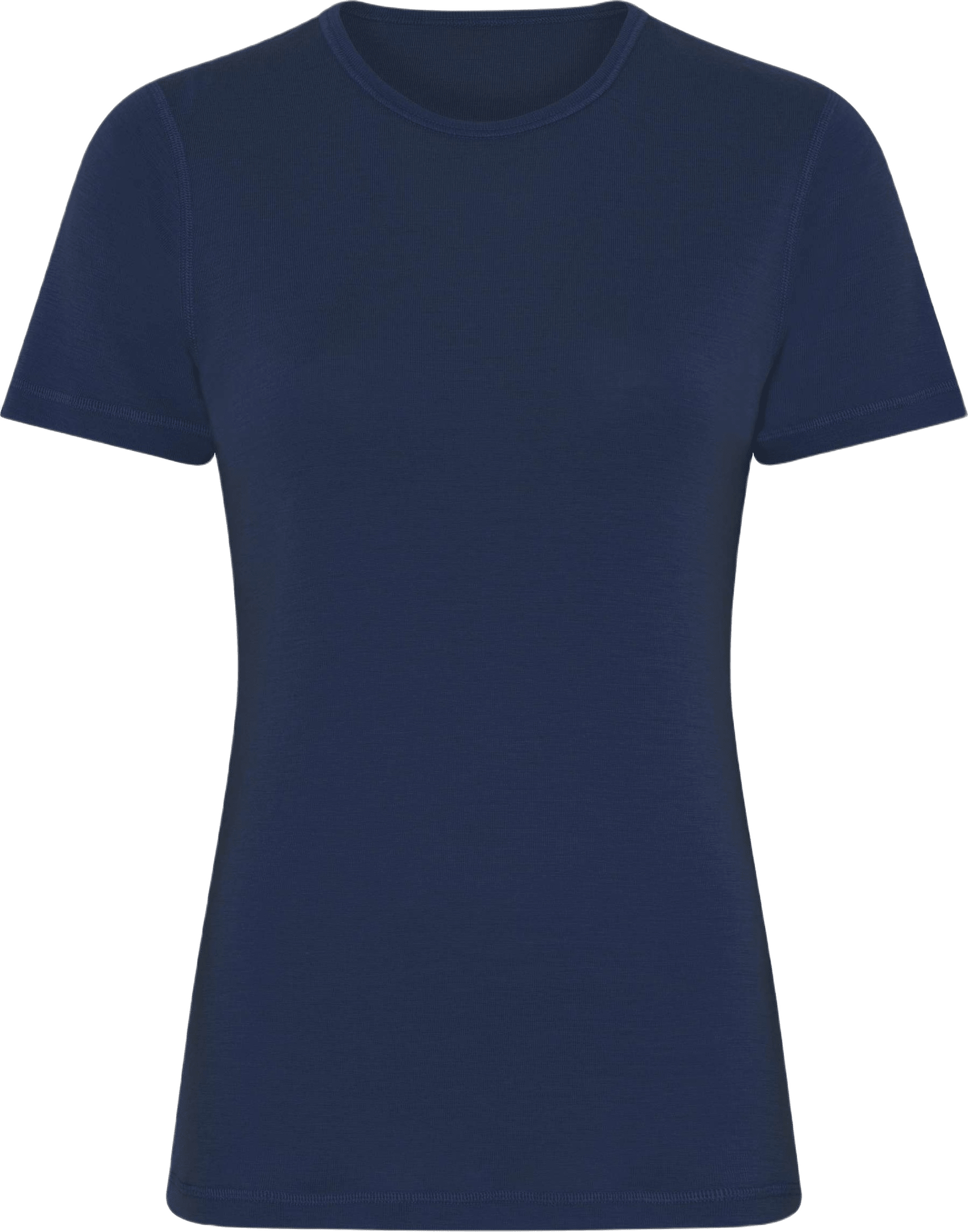 100% Merinoull, T-shirt, Marinblått