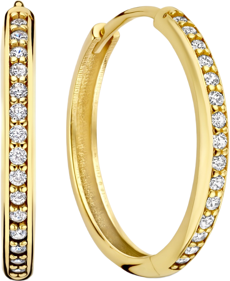 Le Marais 14 Karat Guld Creoler