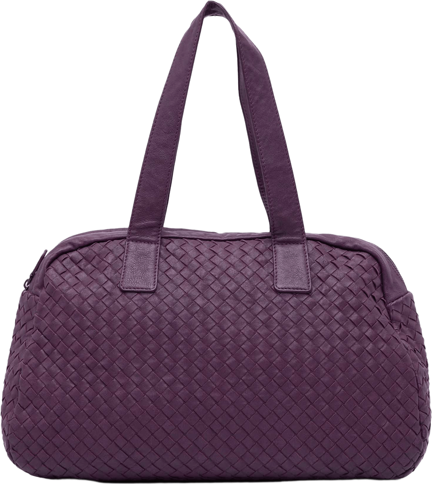 Bottega Veneta Nappa Intrecciato Shoulder Bag, från Luxclusif, i färgen violet.