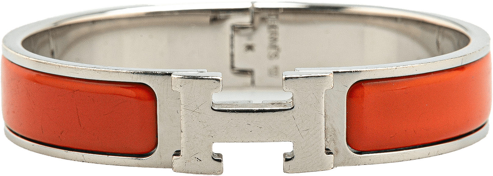 Hermès Narrow Enamel Clic H Bracelet Pm