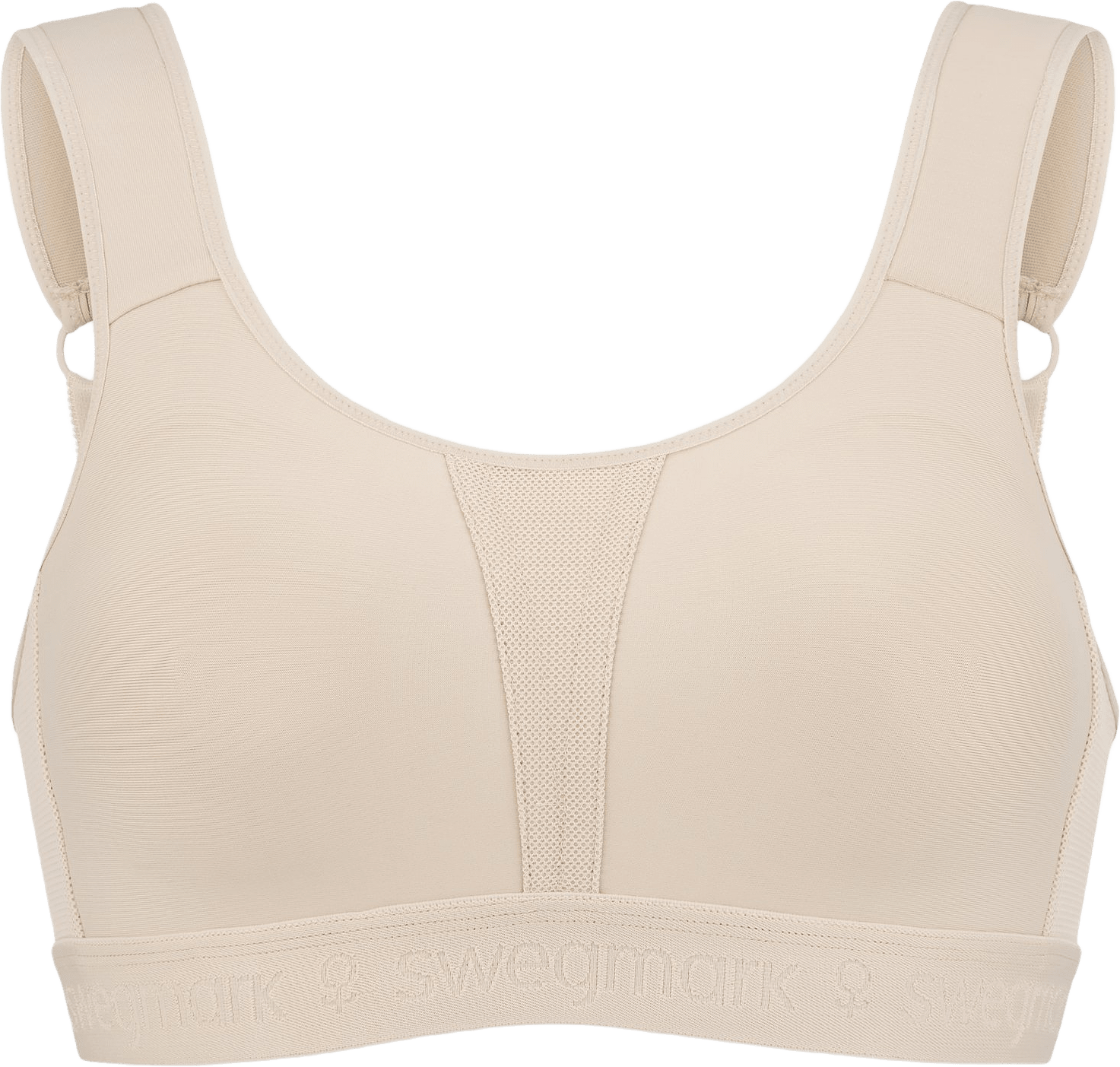 Kimberly Iconic Sport-bh, från Swegmark, i färgen beige.