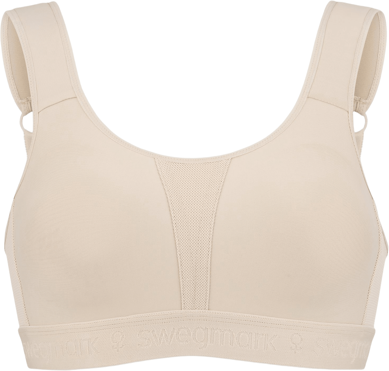 Kimberly Iconic Sport-bh, från Swegmark, i färgen beige.