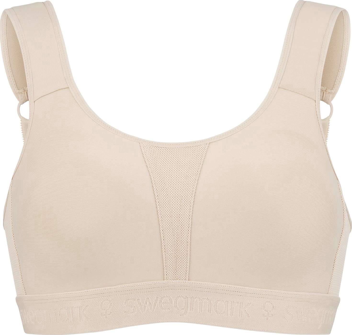 Kimberly Iconic Sport-bh, från Swegmark, i färgen beige.