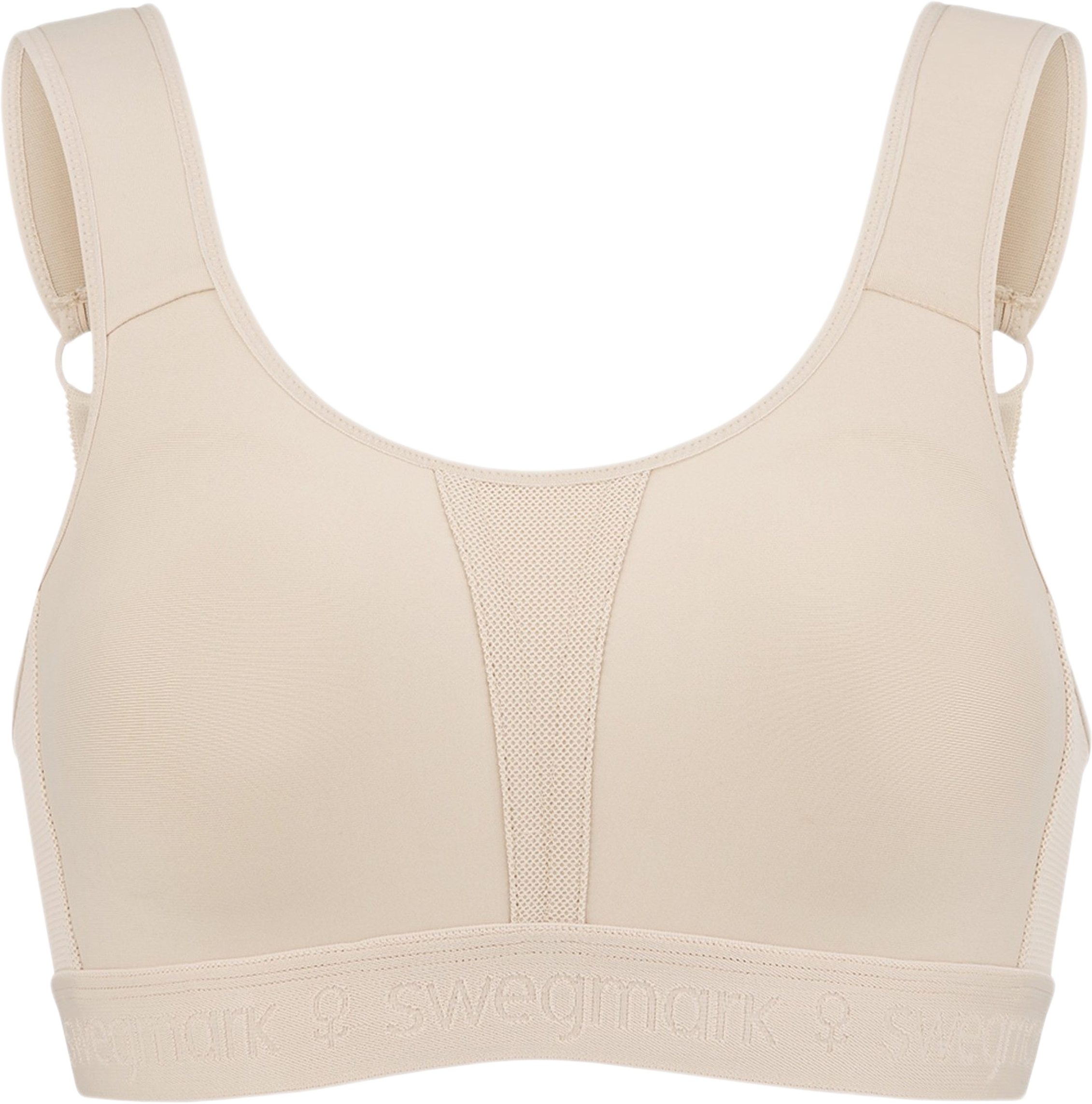 Kimberly Iconic Sport-bh, från Swegmark, i färgen beige.