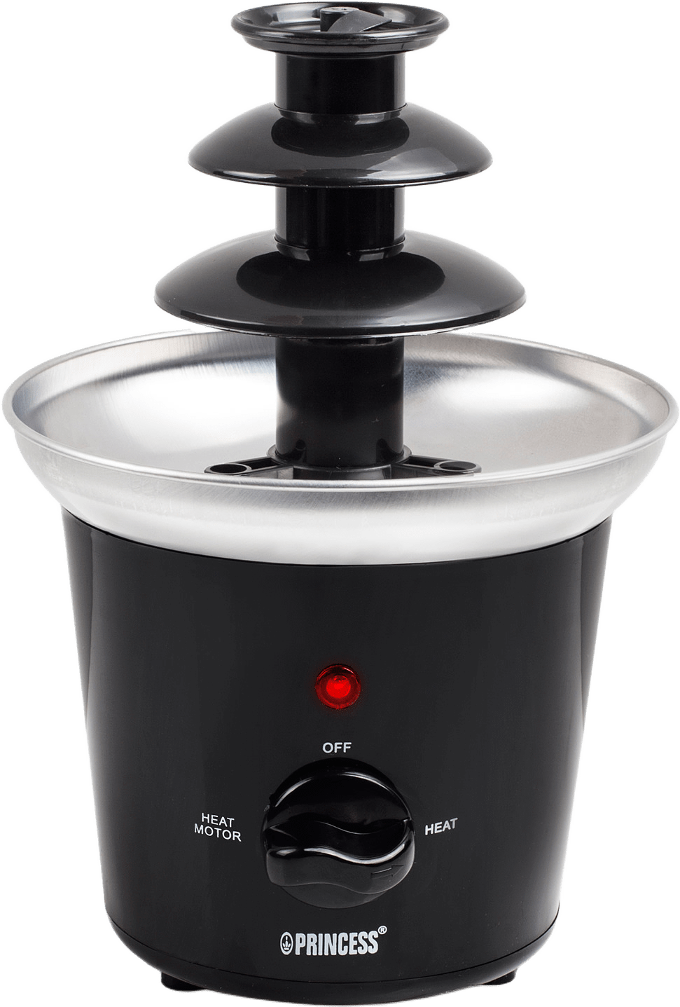 Chokladfontän Rostfri Skål, från Princess, i färgen svart.