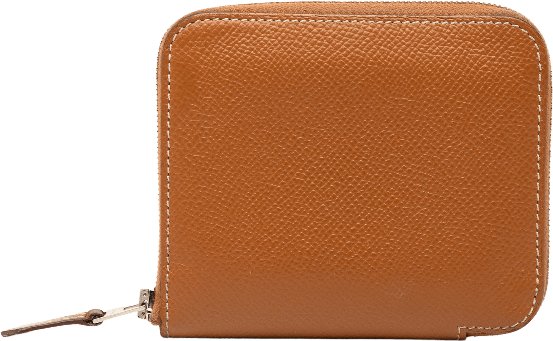Hermès Epsom Silk In Compact Wallet, från Luxclusif, i färgen brown.