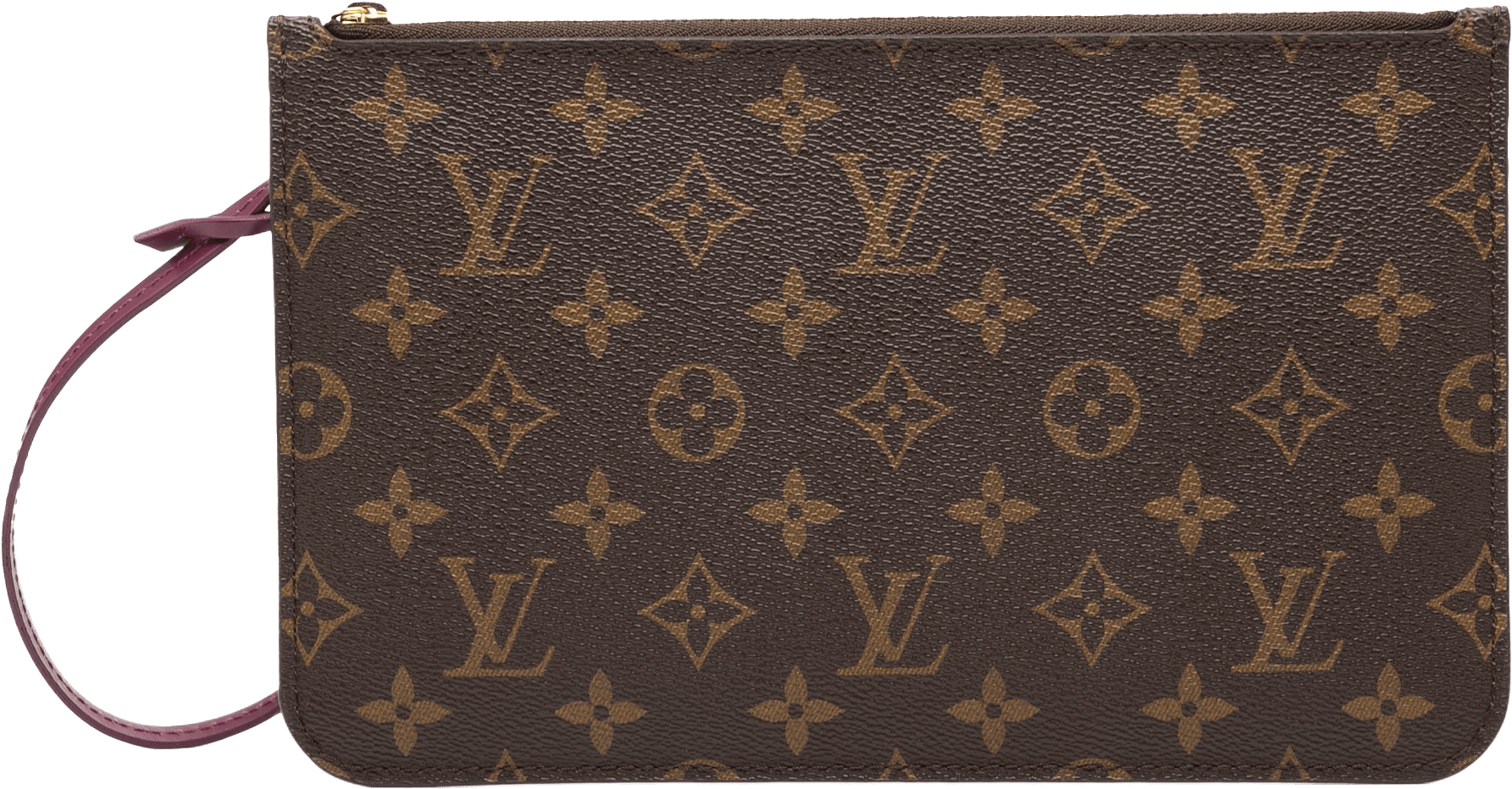 Louis Vuitton Monogram Neverfull Pouch Mm, från Luxclusif, i färgen brown.