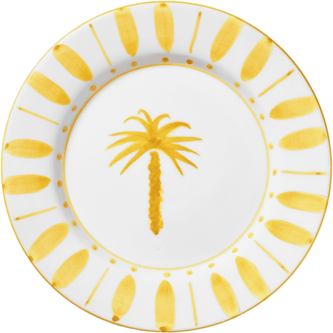Cannes Tallrik - 28 Cm, från Pick A Poppy, i färgen yellow.