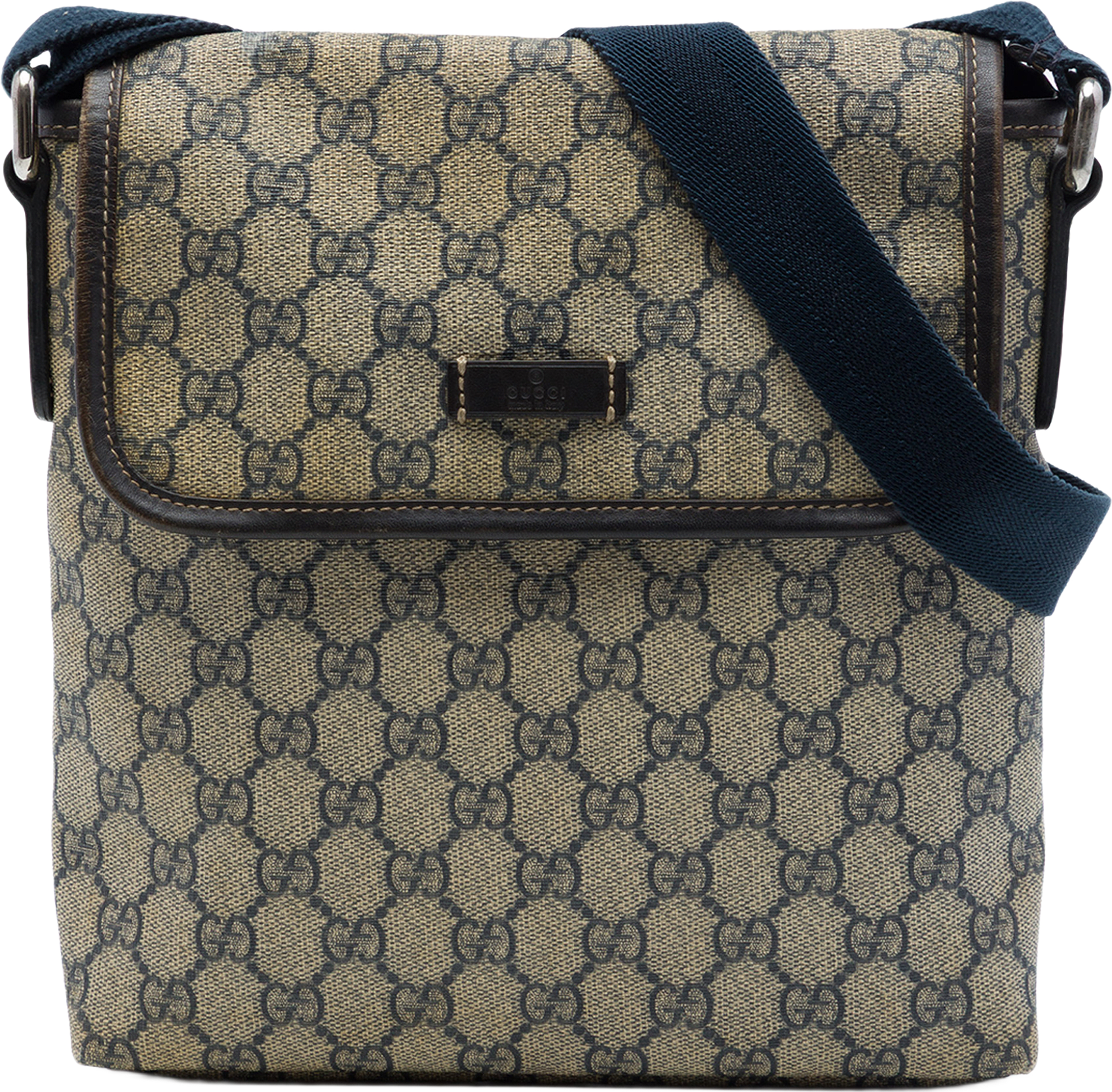 Gucci Gg Supreme Crossbody, från Luxclusif, i färgen beige.