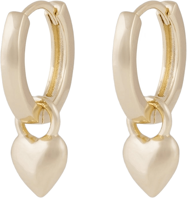 Lovely Ring Pendant Ear, från SNÖ of Sweden, i färgen plain g.