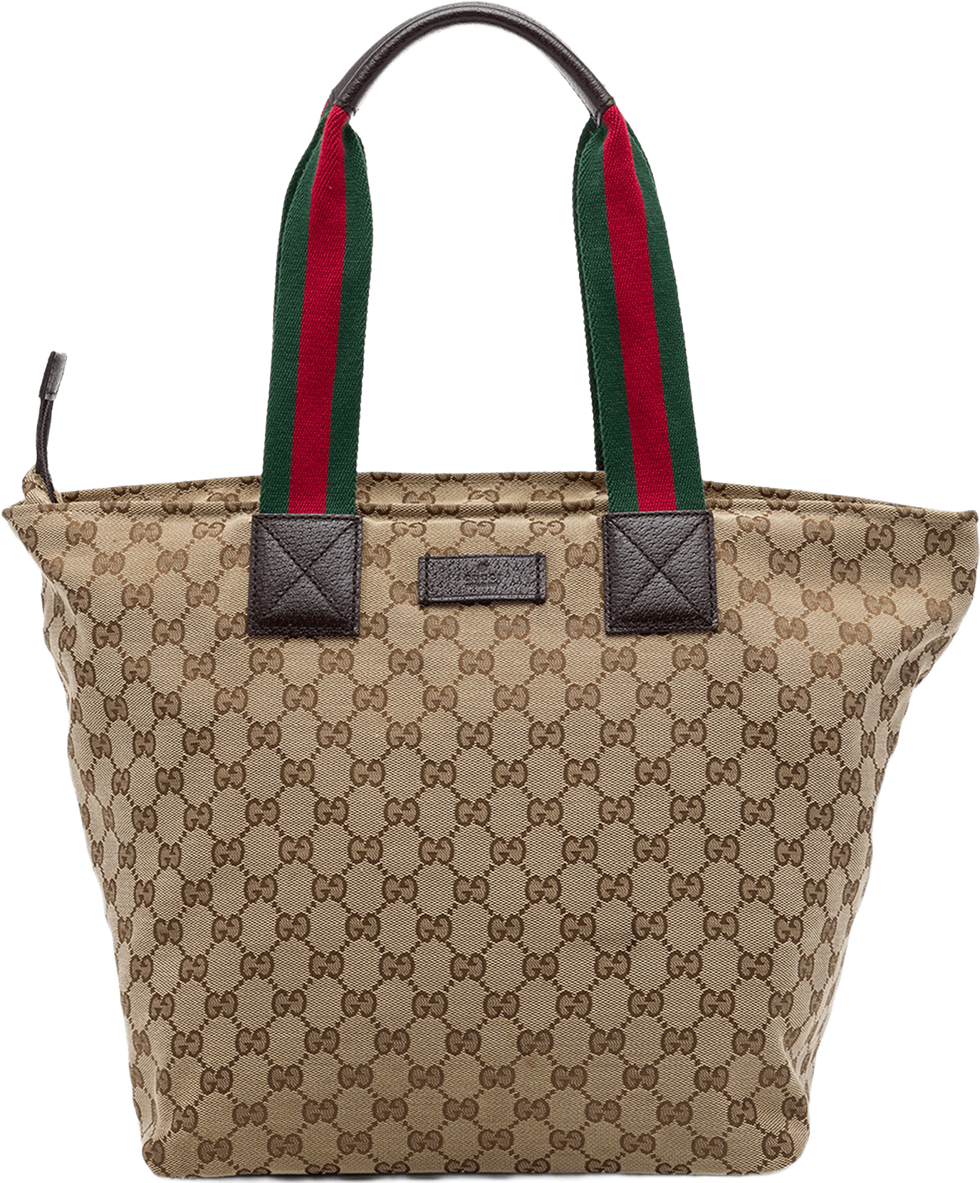 Gucci Gg Canvas Web Tote, från Luxclusif, i färgen beige.
