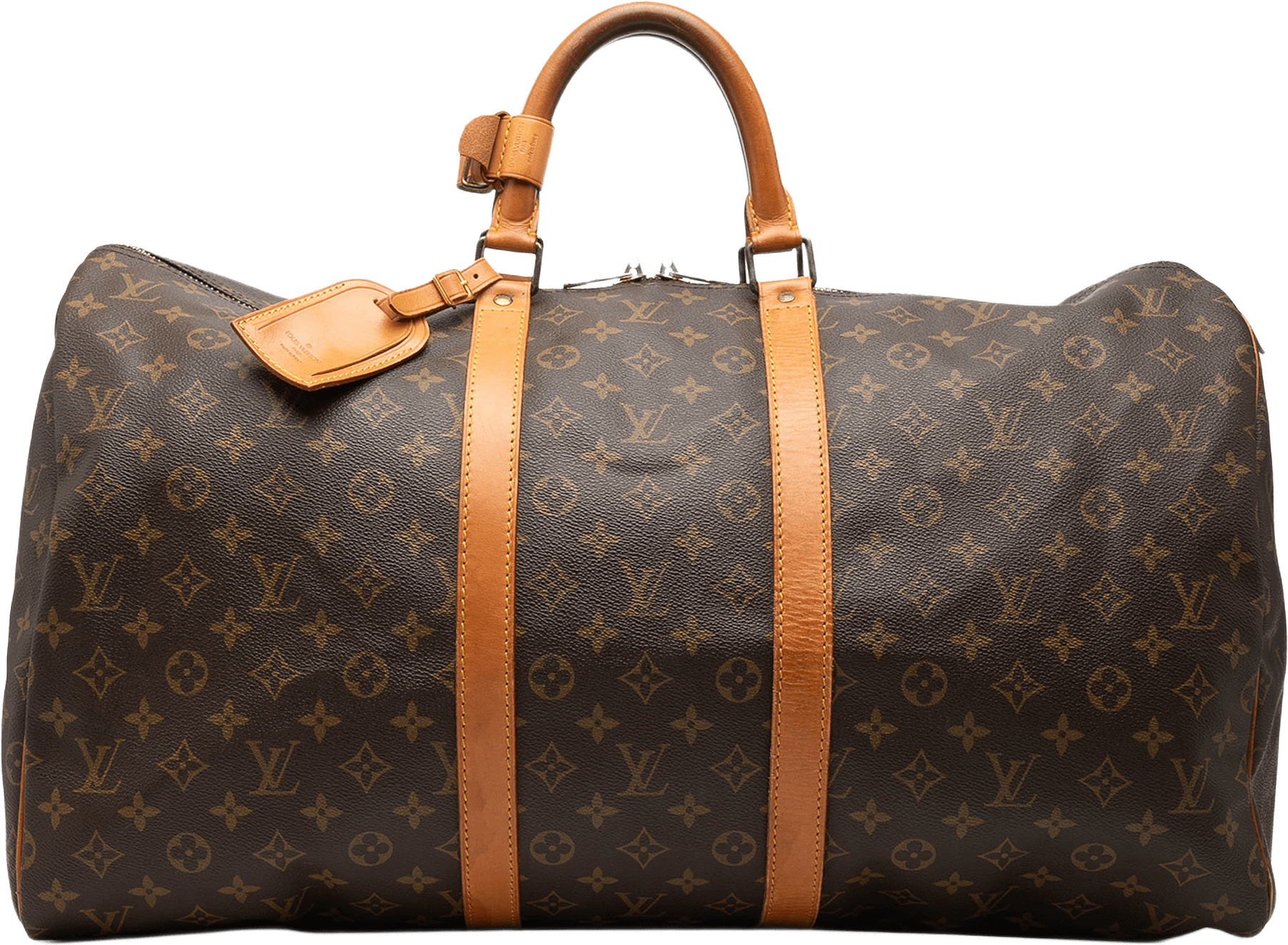 Louis Vuitton Monogram Keepall 55, från Luxclusif, i färgen brun.