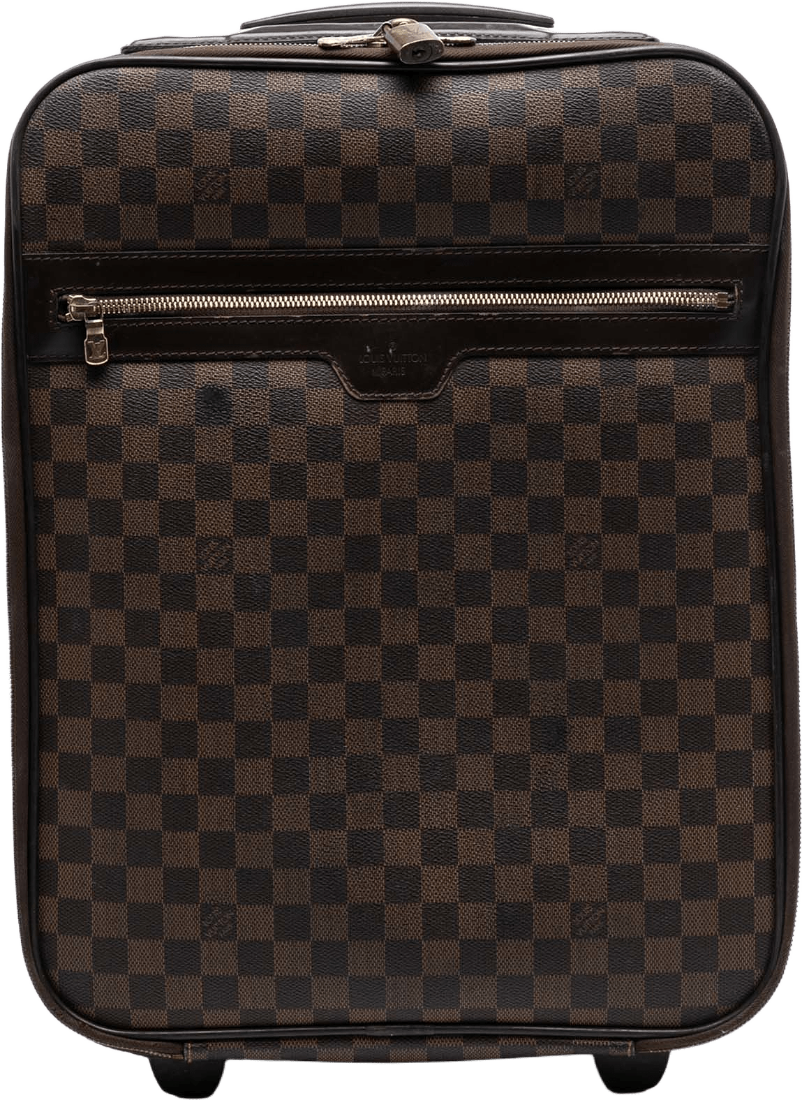 Louis Vuitton Damier Ebene Pegase 45, från Luxclusif, i färgen brown.