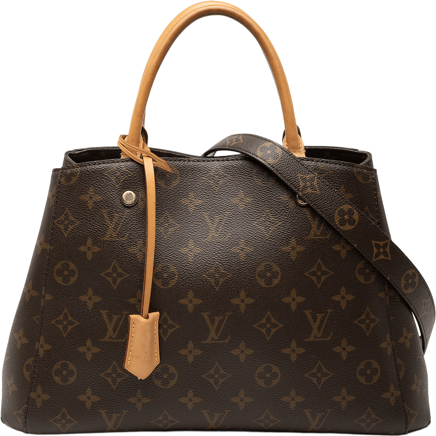 Louis Vuitton Monogram Montaigne Mm, från Luxclusif, i färgen brown.