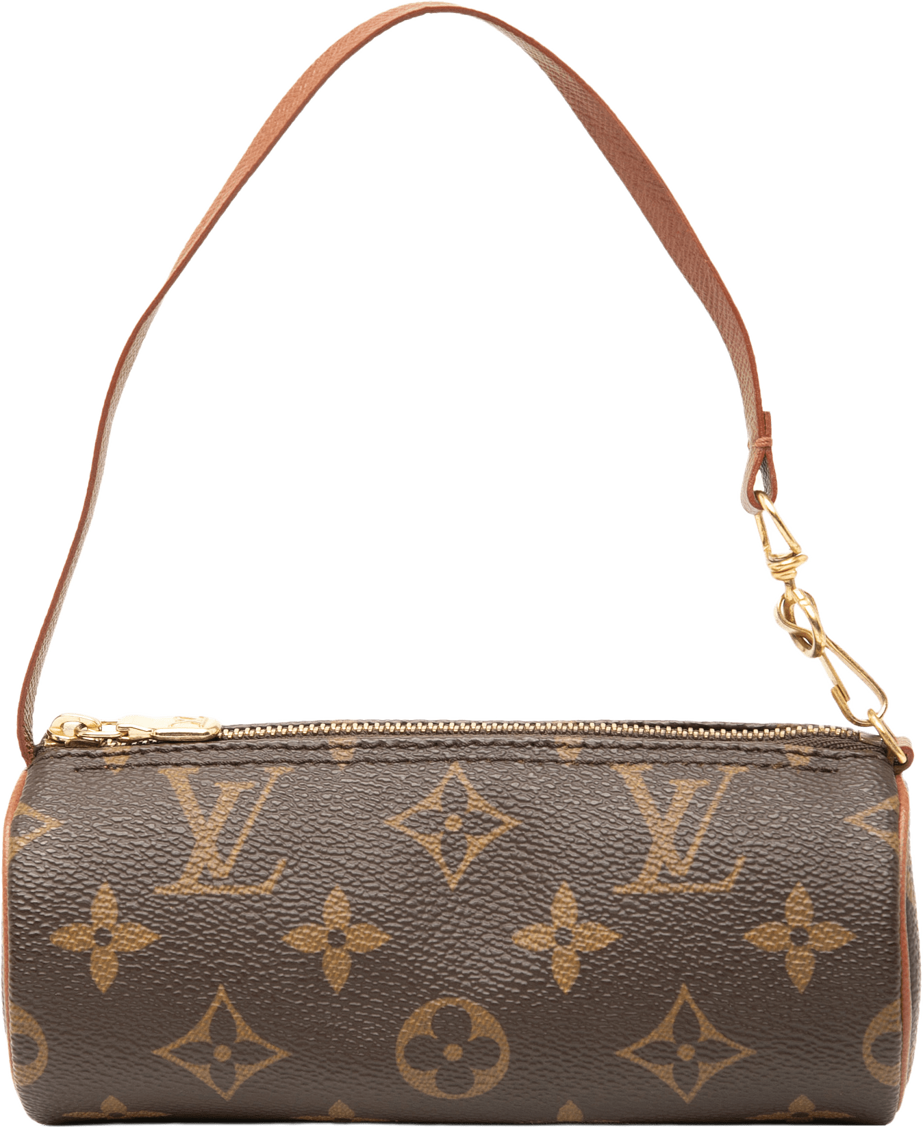 Louis Vuitton Monogram Papillon Pochette, från Luxclusif, i färgen brown.