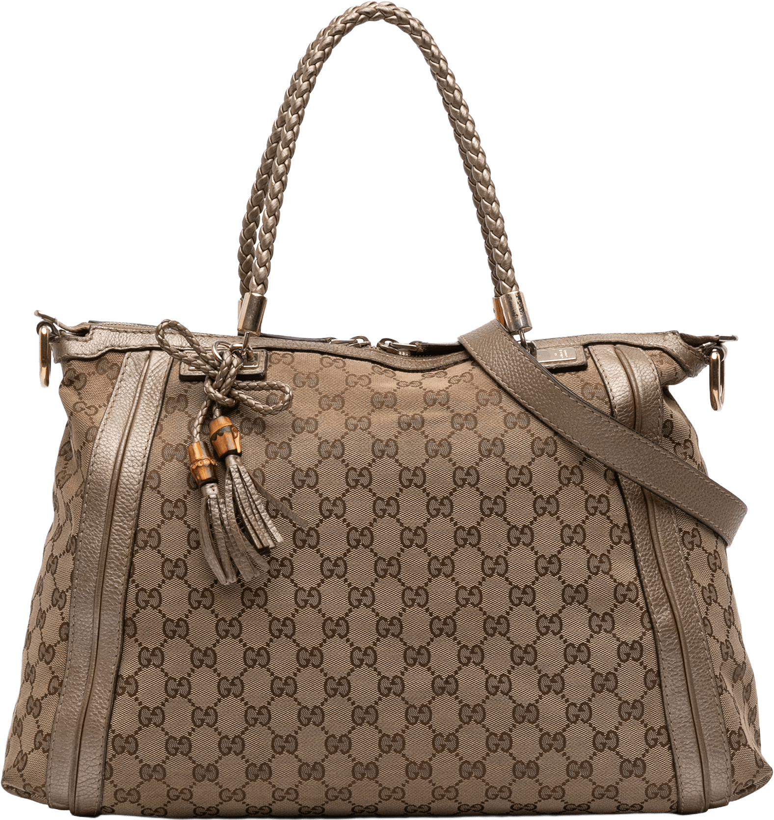 Gucci Gg Canvas Bella Convertible Tote, från Luxclusif, i färgen beige.